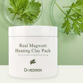 Dr.HEDISON Real Mugwort Heating Clay Pack 265g K-Beauty Pore Clarifying Soothing Moisture Warm Massage Mask _ Made in Korea